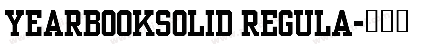 YearbookSolid Regula字体转换